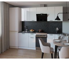 Кухонный гарнитур Белый глянец-13 (2400 мм)