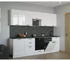 Кухонный гарнитур Белый глянец -18 (3000 мм)