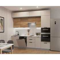 Кухонный гарнитур арт. 4 Пикрит Рустик натур 2800 мм